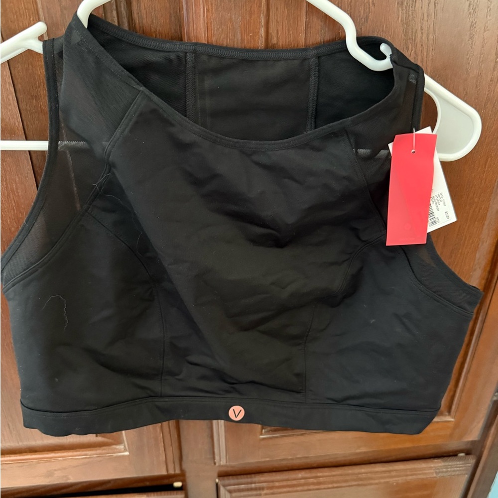 Livi Lane Bryant  High Neck Black Sports Bra NWT 22/24